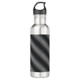 Ultra dünne schwarz-weiße Gradationslinien Trinkflasche