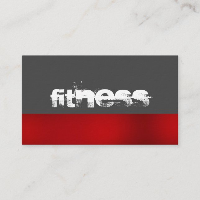 Ultra-épais Trend Grey Fitness Carte de visite spo (Devant)