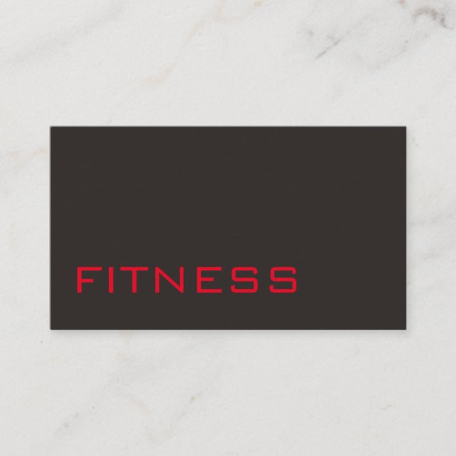 Ultra-épais Trend Grey Fitness Carte de visite spo (Devant)