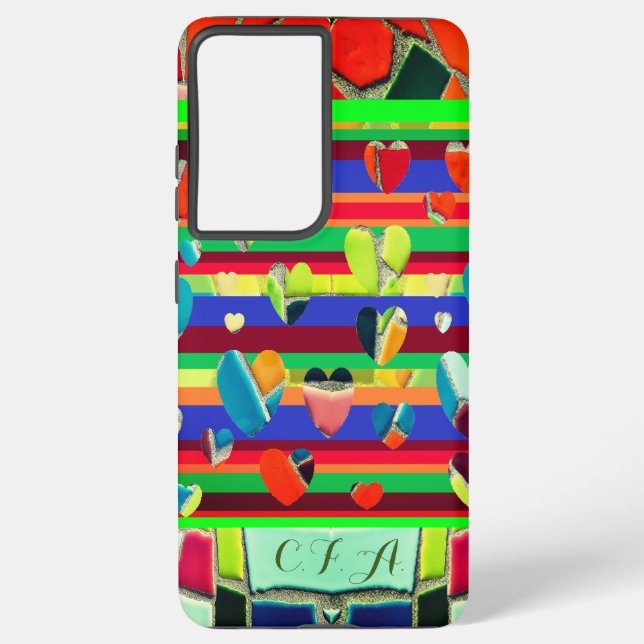 Ultra Fun Abstrakt Mosaik Samsung Galaxy Hülle (Rückseite)