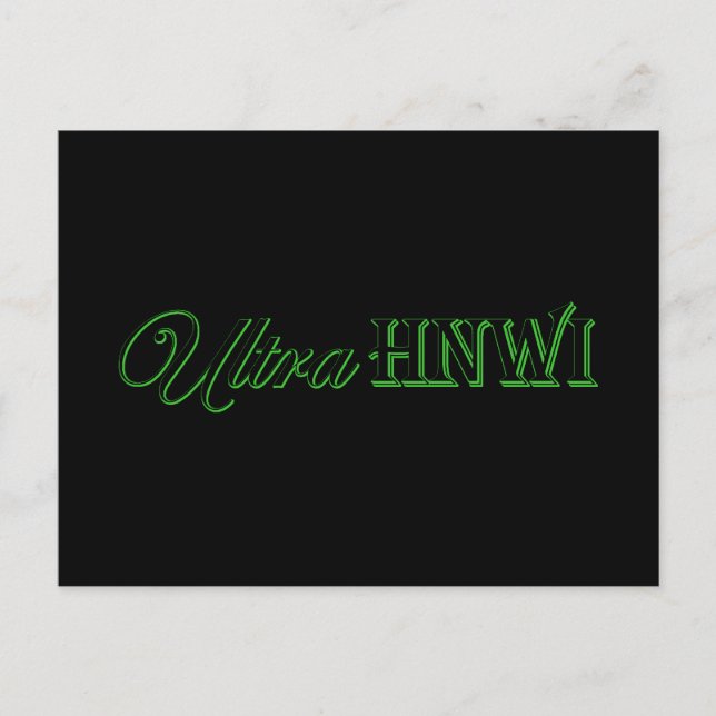 Ultra HNWI Postkarte (Vorderseite)