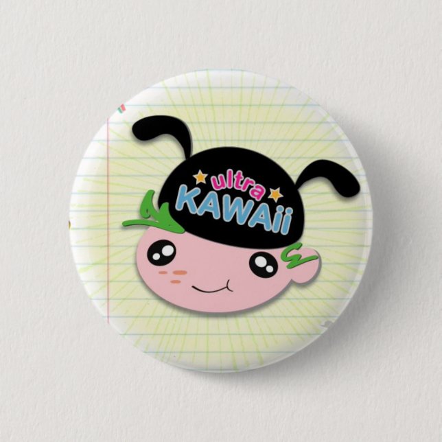 Ultra Kawaii - Jungen-Knopf Button (Vorderseite)