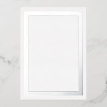 Ultra Luxe Dick Silver Foil Border Cardstock