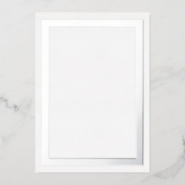 Ultra Luxe Dick Silver Foil Border Cardstock Folieneinladung