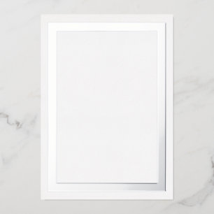 Ultra Luxe Dick Silver Foil Border Cardstock Folieneinladung