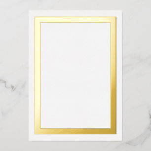 Ultra Luxe Gold Foil Border Cardstock Folieneinladung