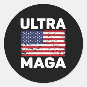 Ultra MAGA 22 Runder Aufkleber