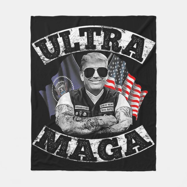 Ultra MAGA 76 Fleecedecke (Vorderseite)