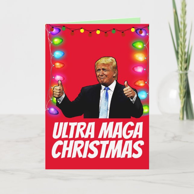 ULTRA MAGA DONALD TRUMP Cartes de Noël (Devant)
