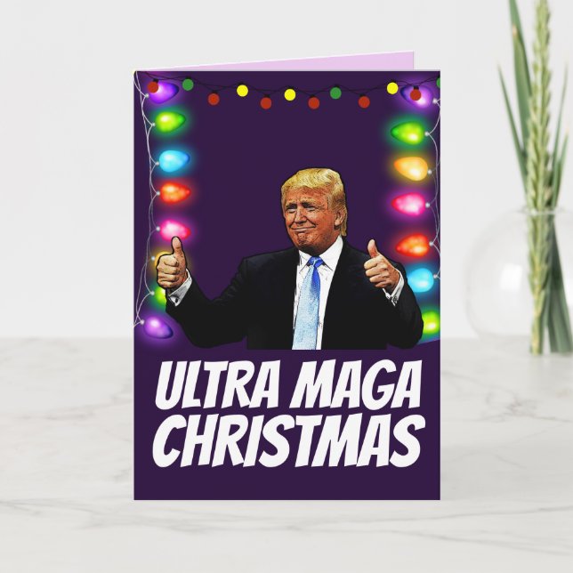 ULTRA MAGA DONALD TRUMP Cartes de Noël (Devant)