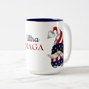 Ultra-MAGA-Gnomes Zweifarbige Tasse