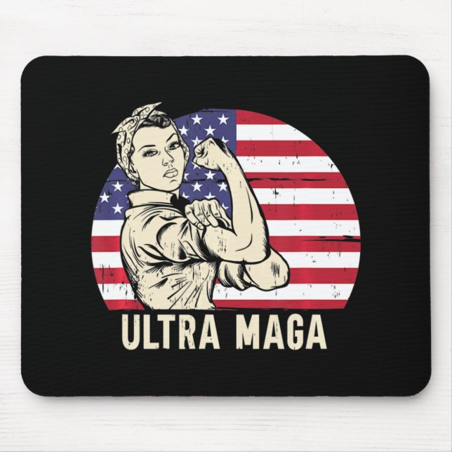 Ultra Maga Messy Bun Mousepad (Vorne)