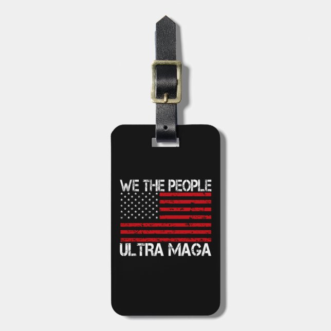 Ultra Maga Pro Trump 2024 Funny Republican  Gepäckanhänger (Vorderseite vertikal)