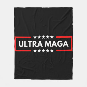 Ultra Maga Pro Trump Trump Maga King Anti Biden Fleecedecke