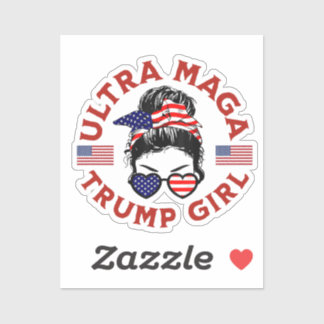 Ultra Maga Trump Girl Aufkleber