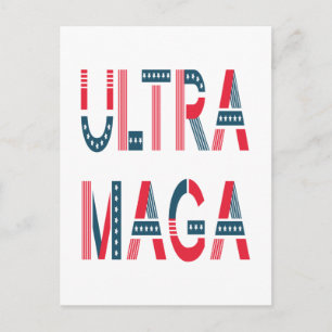 Ultra MAGA Trump Patriotische Republikanische Kons Postkarte