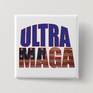 Ultra MAGA Trump Unterstützer 💡 Great Again USA Button