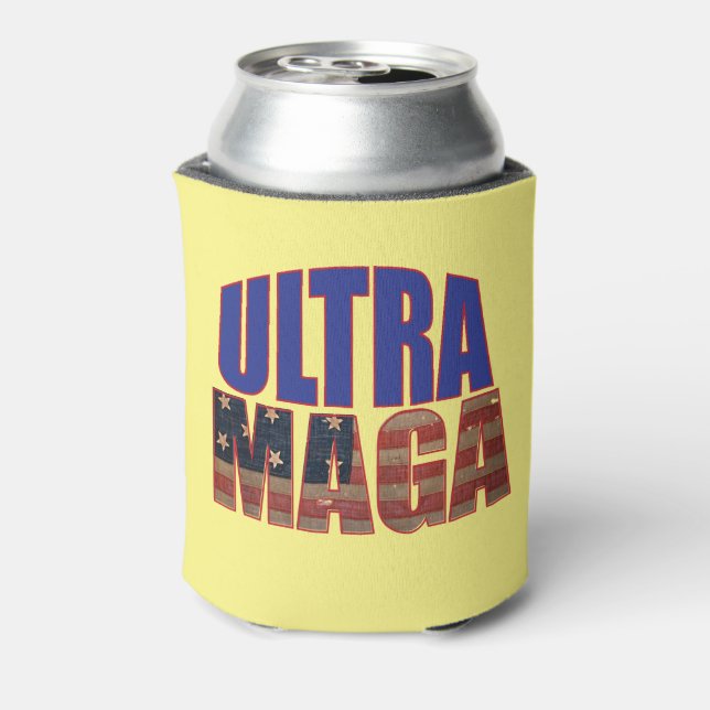 Ultra MAGA Trump Unterstützer 💡 Great Again USA Dosenkühler (Kanne Rückseite)