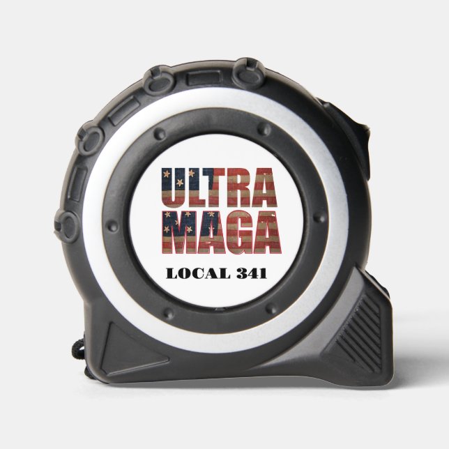 Ultra MAGA Trump Unterstützer ⛳ Great Again USA Maßband (Vorderseite)