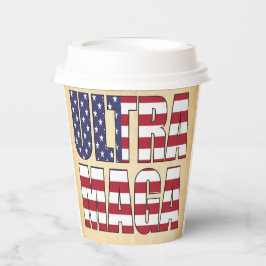 Ultra MAGA Trump Unterstützer 💡 Great Again USA Pappbecher