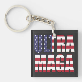 Ultra MAGA Trump Unterstützer 💡 Great Again USA Schlüsselanhänger