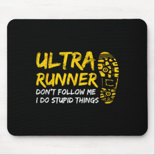 Ultra-Marathon-Design für einen Ultra-Marathon-Läu Mousepad
