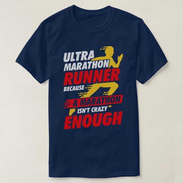 Ultra-Marathon-Laufmarathonläufer-Geschenk T-Shirt (Design vorne)