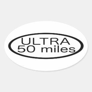 Ultra Marathon Ovaler Aufkleber