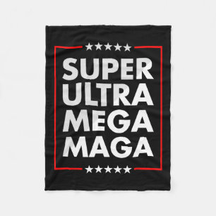 Ultra Mega Maga Trump Liberal Unterstützer Republi Fleecedecke