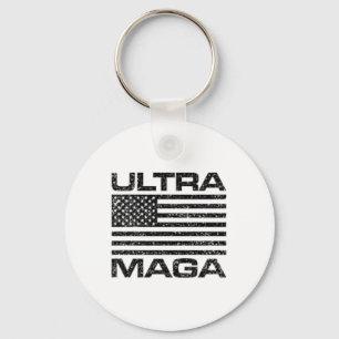 Ultra Mega USA Amerikanische Flagge Ultramega Frau Schlüsselanhänger