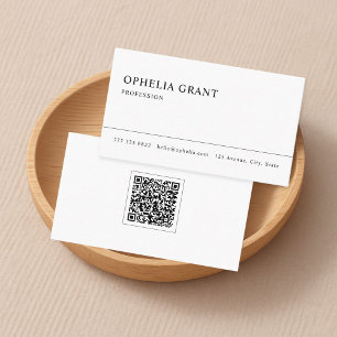 Ultra Minimalistisch Moderner QR-Code Visitenkarte