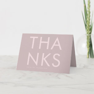 Ultra Modern Bold Blush Pink Simple Mothers Day Karte