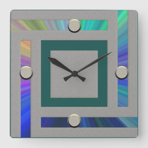 Ultra Modern Contemporary Quadratische Wanduhr