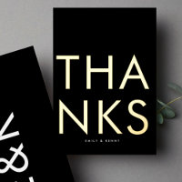 Ultra Modern Monogram TWO Danke GOLD