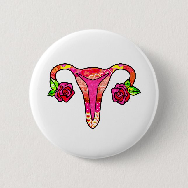 Ultra Niedlich Uterus Button (Vorderseite)