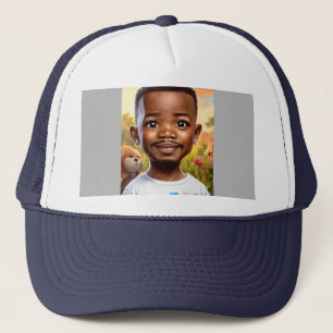 Ultra-realistische Jamie Foxx Baby Cartoon mit gro Truckerkappe