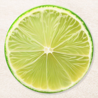 Ultra-Reality-Limone Slide-Getränkekappe Runder Pappuntersetzer