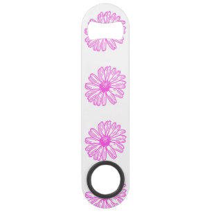 Ultra rosa Daisy Blume Print, Hippie Floral Speed Flaschenöffner
