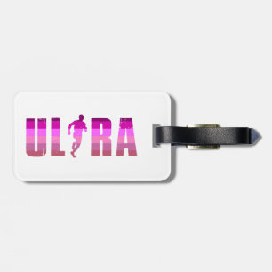 Ultra Running Rosa Lila Regenbogen Gepäckanhänger