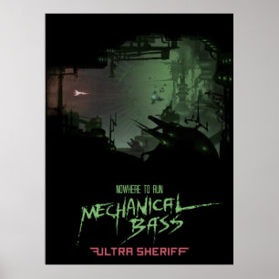 Ultra Sheriff - Mechanisches Bass Poster