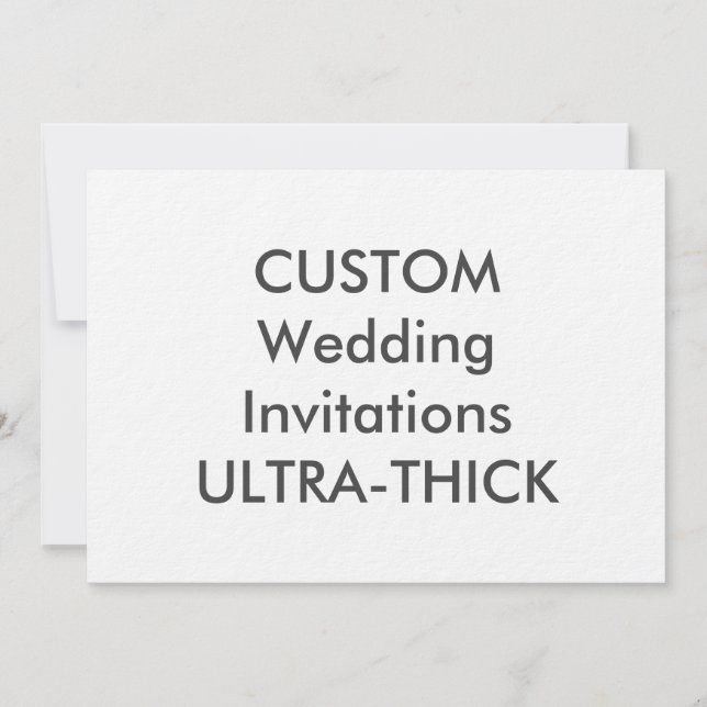 ULTRA-THICK 360lb 7" x 5" Hochzeits-Einladungen Einladung (Vorderseite)