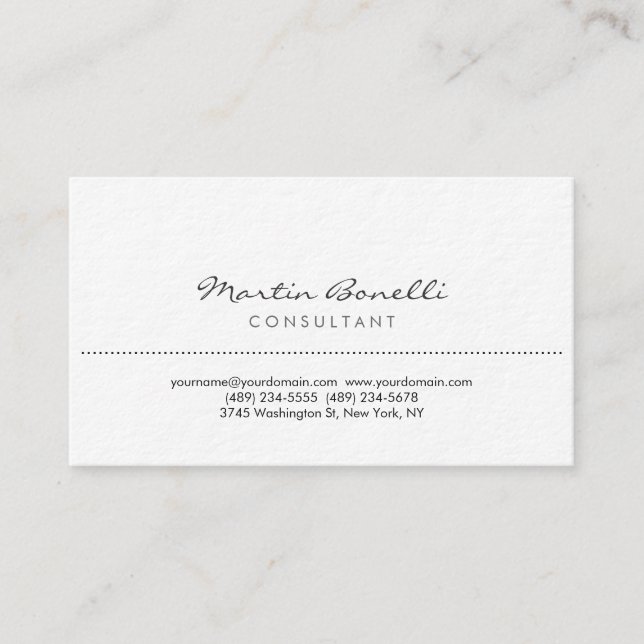 Ultra Thick Premium Paper Consultant-Visitenkarte Visitenkarte (Vorderseite)