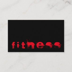 Ultra-Thick Trendy Fitness Sport Business Card Visitenkarte
