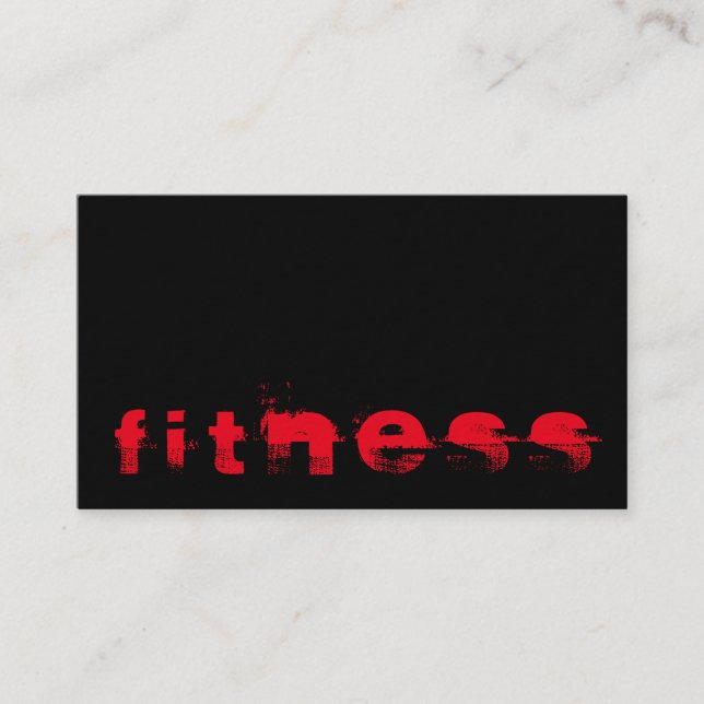 Ultra-Thick Trendy Fitness Sport Business Card Visitenkarte (Vorderseite)