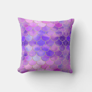Ultra Violet & Gold Mermaid Scanner Kissen