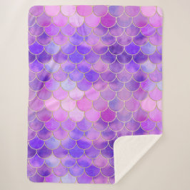 Ultra Violet & Gold Mermaid Scanner Sherpadecke