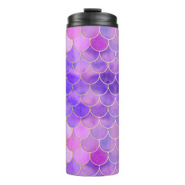Ultra Violet & Gold Mermaid Scanner Thermosbecher