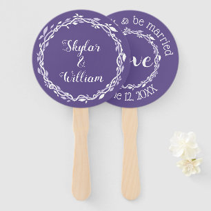 Ultra-Violet Hochzeit Einfaches Frühjahr Sommerspa Fächer