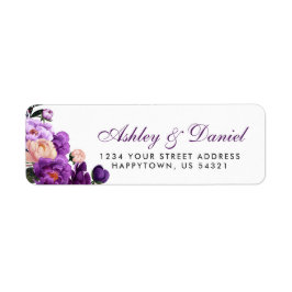 Ultra-Violet-Hochzeit mit Lila Blumenwasser P