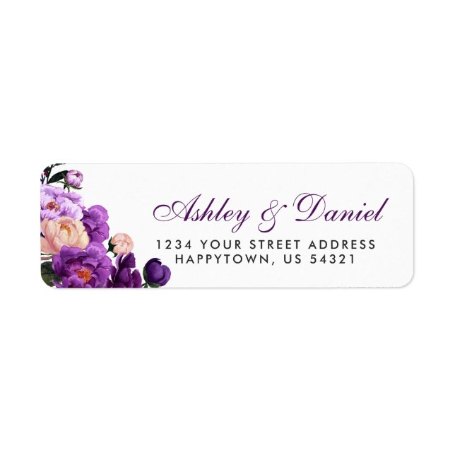 Ultra-Violet-Hochzeit mit Lila Blumenwasser P (Vorne)